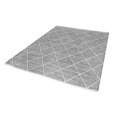 Teppich aus Baumwolle Grau 240 x 170 x 0,7 cm