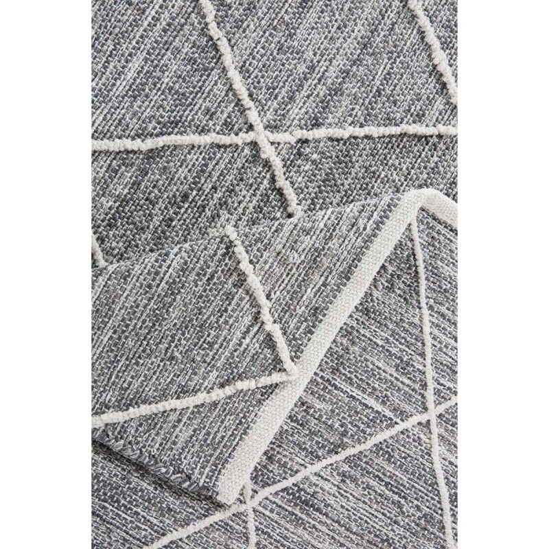 Teppich aus Baumwolle Grau 240 x 170 x 0,7 cm