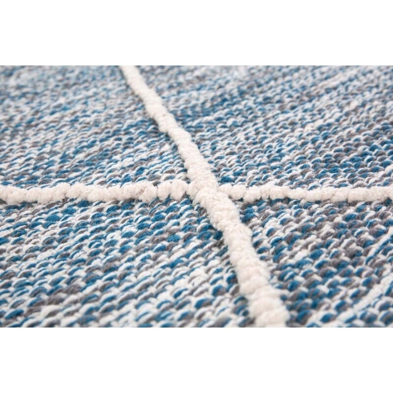 Teppich aus Baumwolle Blau 240 x 170 x 0,7 cm