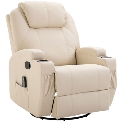 Massagesessel Relaxsessel Fernsehsessel Massagefunktion 5 Massage-Modi Liegefunktion PU-Leder