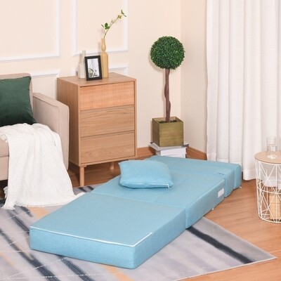 Schlafsessel Sofabett Einzelsofa Gästebett Blau