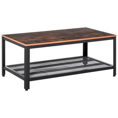 Vintage Beistelltisch Couchtisch Sofatisch mit Ablage