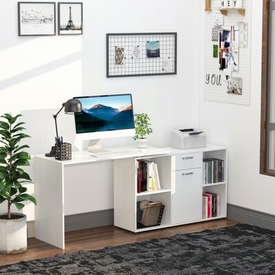 Eckschreibtisch Computertisch Bürotisch Regal L-Form und I-Form