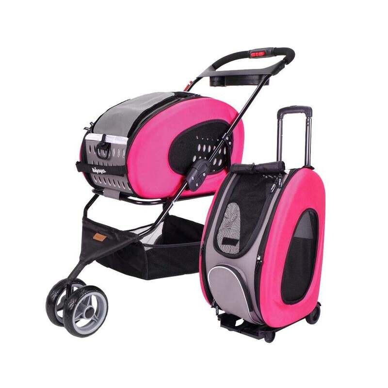 Ibiyay EVA, PetStroller, Hundbuggy Hundewagen, 5 in 1, Pink