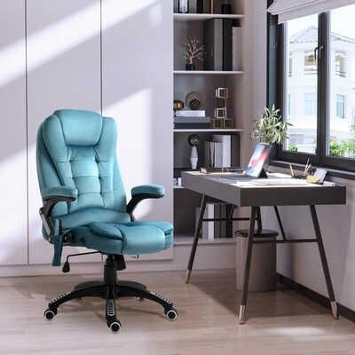 Massagesessel Chefsessel Gamingstuhl Drehstuhl Massagebürostuhl Blau