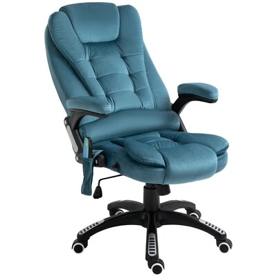 Massagesessel Chefsessel Gamingstuhl Drehstuhl Massagebürostuhl Blau