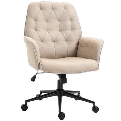 Bürostuhl Schreibtischstuhl höhenverstellbar Home-Office Beige
