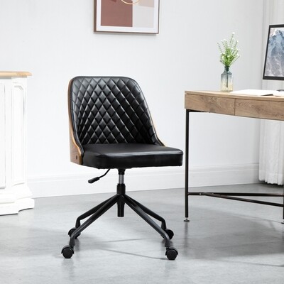 edler Bürostuhl ergonomisch Schwarz