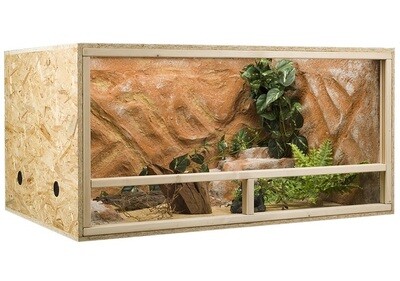 OSB Terrarium, Holzterrarium 120 x 60 x 60 cm mit Frontbelüftung