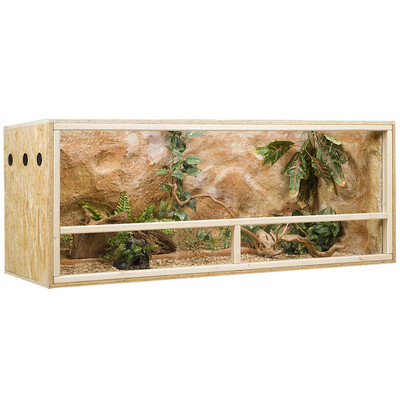 OSB Terrarium, Holzterrarium 150 x 60 x 60 cm mit Seitenbelüftung