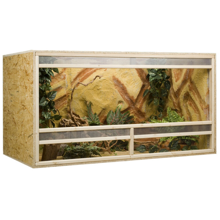 OSB Terrarium, Holzterrarium 150 x 80 x 80 cm mit Frontbelüftung