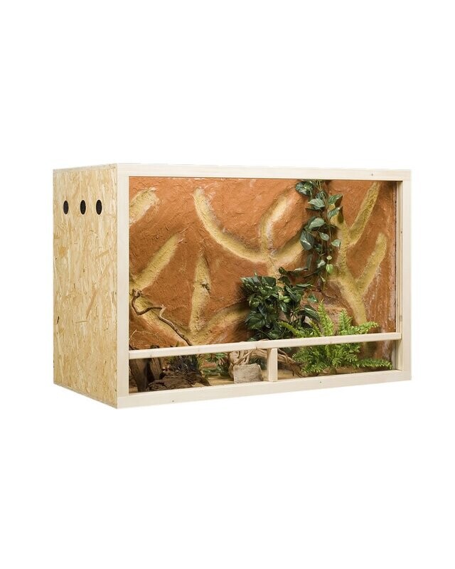 OSB Terrarium, Holzterrarium 150 x 80 x 60 cm mit Seitenbelüftung