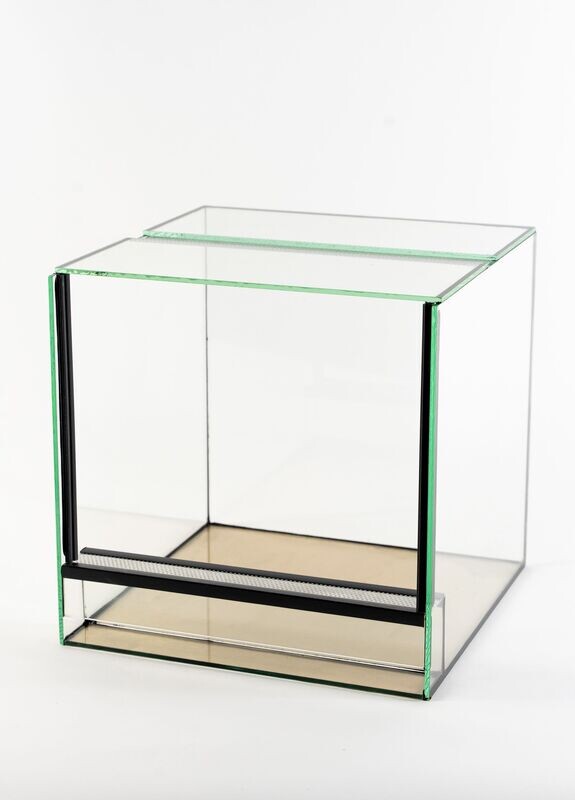 Glasterrarium 30 x 30 x 30 cm mit Fallscheibe