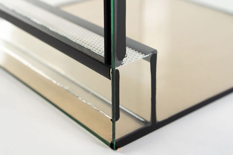 Glasterrarium 30 x 30 x 30 cm mit Fallscheibe