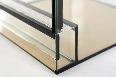 Glasterrarium 30 x 30 x 30 cm mit Fallscheibe