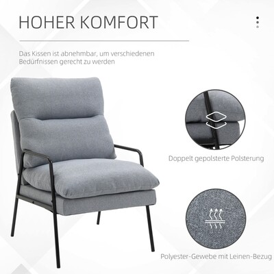 Einzelsofa Loungesessel Wohnzimmerstuhl