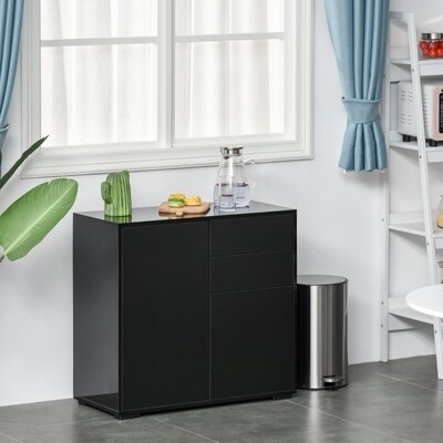 Standschrank Kommode Aktenschrank schwarz