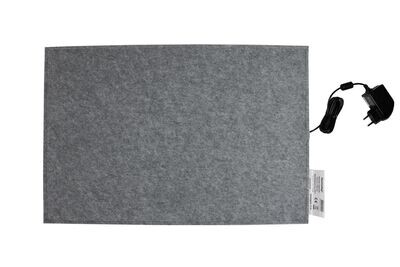 Hunde-/ Haustier-Heizmatte Wärmeplatte Filz 24V Trafo 58 x 81 cm