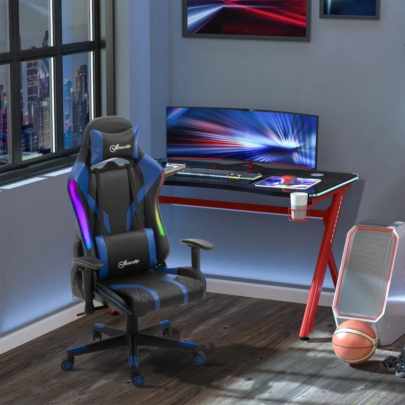 Vinsetto Ergonomischer Bürostuhl, Gaming Stuhl, Drehstuhl