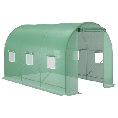 Foliengewächshaus 350 x 200 x 200 cm Tomatengewächshaus Treibhaus