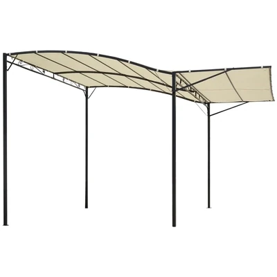 Pavillon Sonnenstore 3 x 2,5 m mit klappbarem Seitendach UV-Schutz