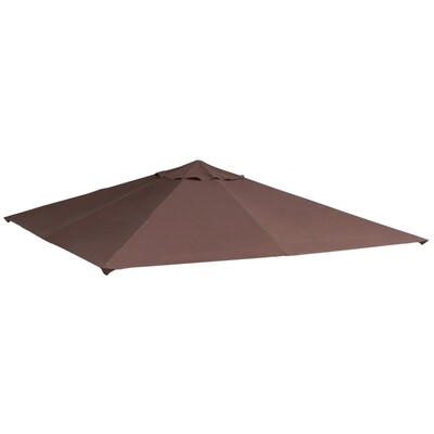 Pavillondach 3x3m Ersatzdach für Pavillon Pavillonabdeckung Polyester Kaffee