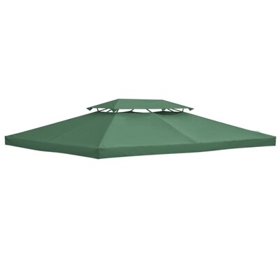 Ersatzdach Pavillondach für Metallpavillon 3x4m Grün