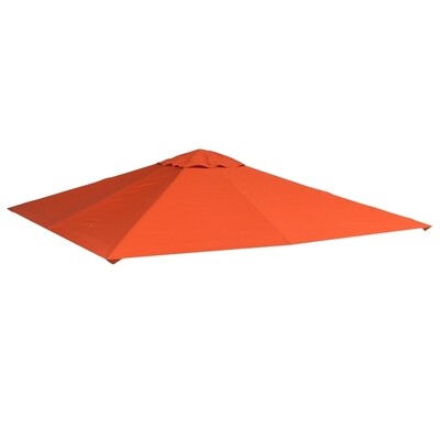 Pavillondach Ersatzdach für Pavillon Pavillonabdeckung Polyester Orange 3x3m