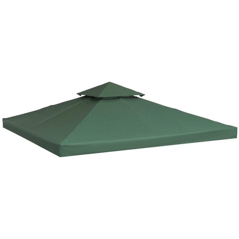 Ersatzdach 3x3m Dach für Metallpavillon grün