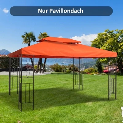 Ersatzdach für Metall-Gartenpavillon 3x4m terra