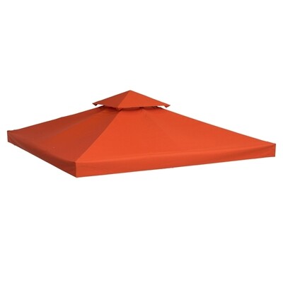 Ersatzdach Pavillondach 3x3m Rostrot