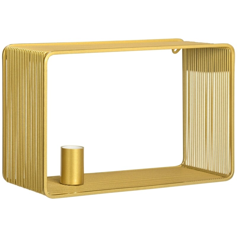 Wandleuchte im Vintage-Design, Wandlicht, Kippschalter, Goldfarben