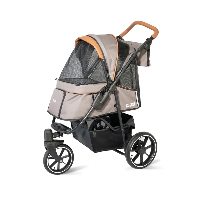 InnoPet Hundebuggy Pet-Stroller, Hundewagen Premium Cozy Beige