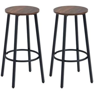 Barhocker-Set aus 2 Barstühlen im Industrial Design