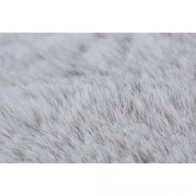 Teppich Hochflor Grau 160 x 230 x 3,5 cm