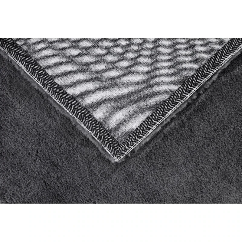 Teppich Hochflor Anthrazit 60 x 120 x 3,5 cm