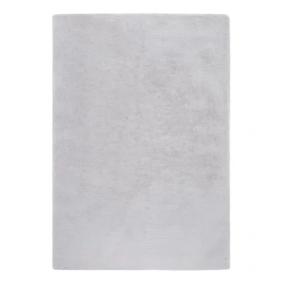Teppich Hochflor Grau 60 x 120 x 3,5 cm