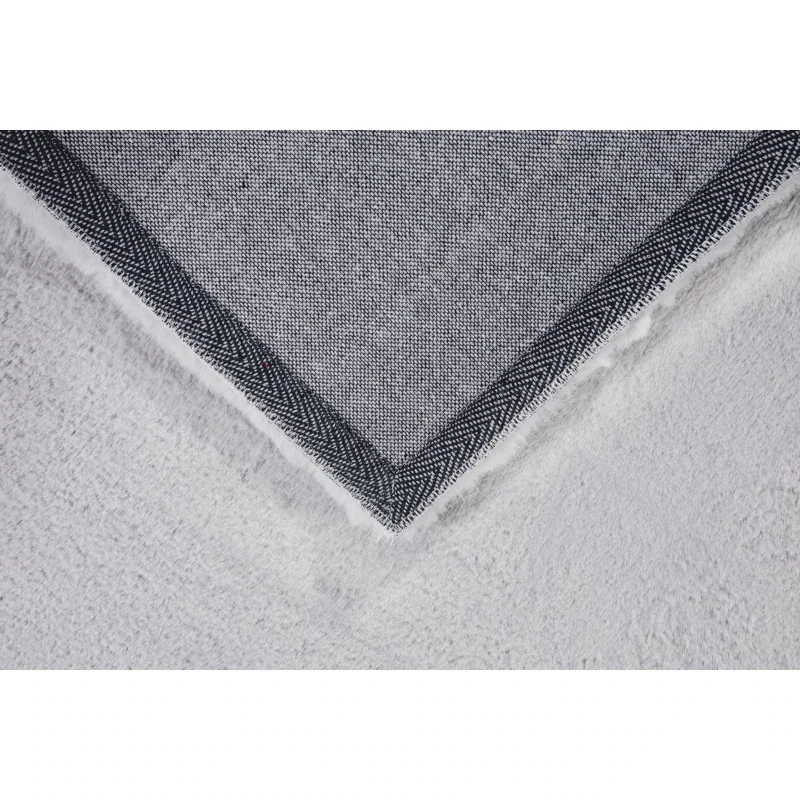 Teppich Hochflor Grau 60 x 120 x 3,5 cm
