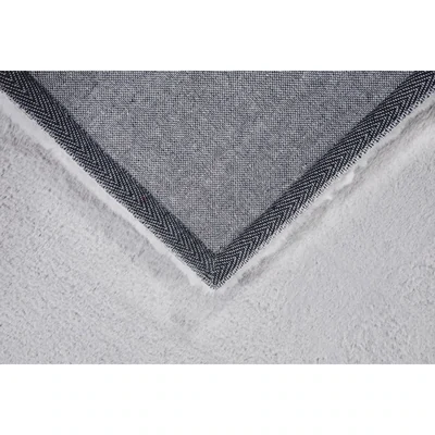 Teppich Hochflor Grau 60 x 120 x 3,5 cm