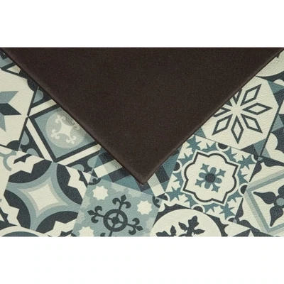 Teppich Küchenläufer Muster Grau 50 x 150 cm