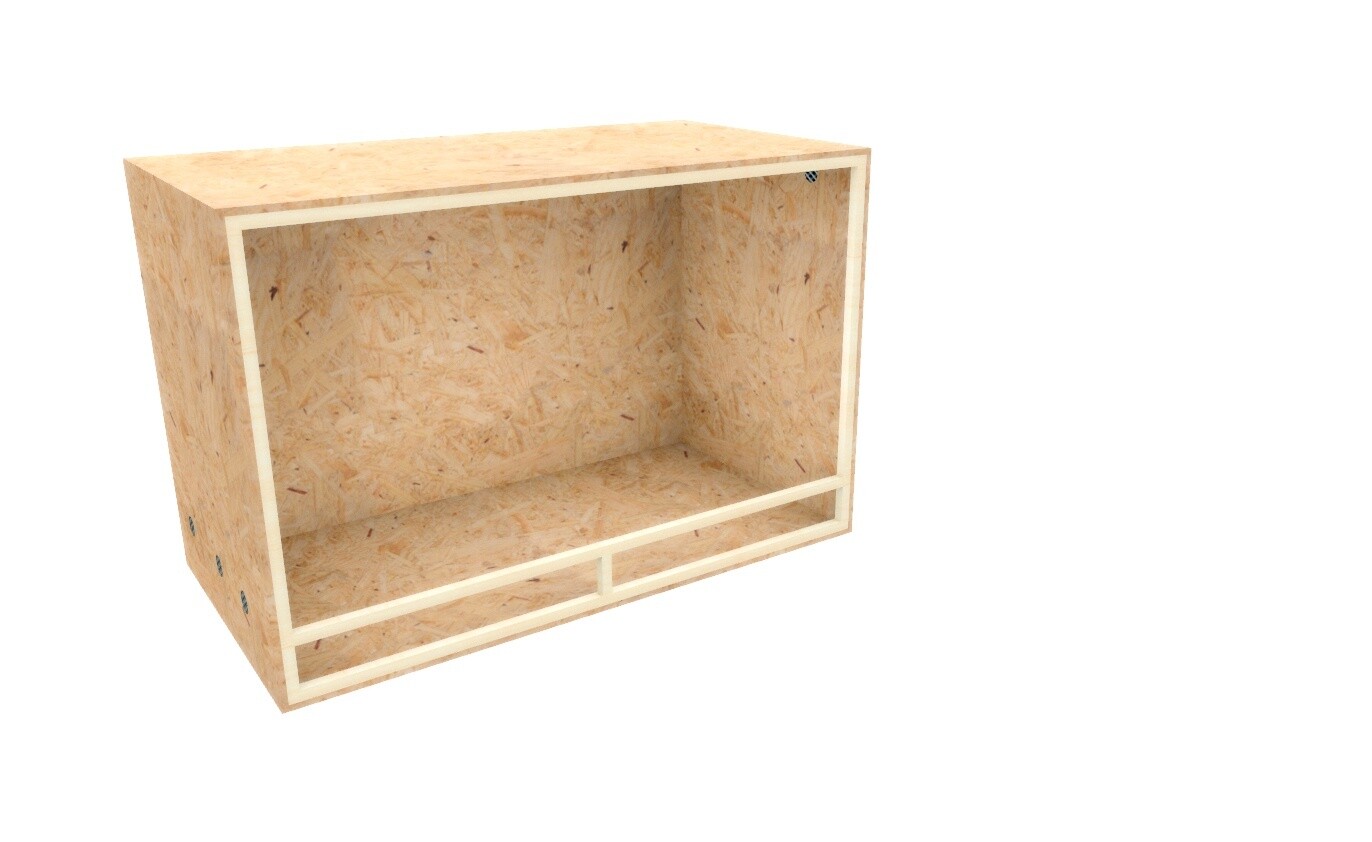 Massgefertigtes Terrarium mit Seitenbelüftung bis max. 150 / 80 / 100 cm