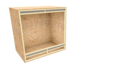 Massgefertigtes Terrarium mit Frontbelüftung bis max. 120 / 80 / 120 cm