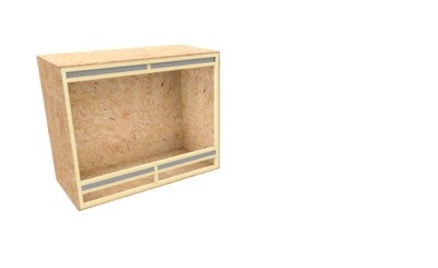 Massgefertigtes Terrarium mit Frontbelüftung bis max. 120 / 60 / 100 cm