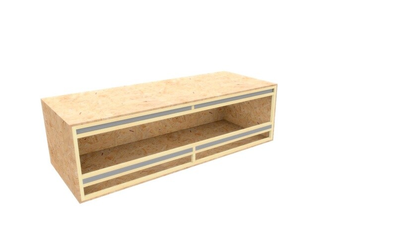 Massgefertigtes Terrarium mit Frontbelüftung bis max. 200 / 80 / 60 cm