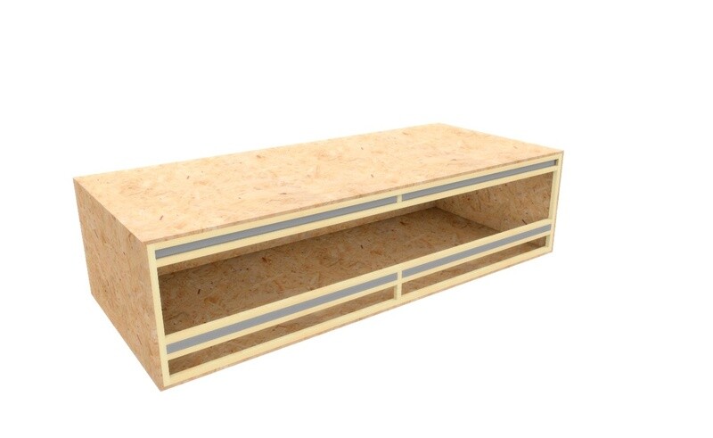 Massgefertigtes Terrarium mit Frontbelüftung bis max. 230 / 100 / 60cm