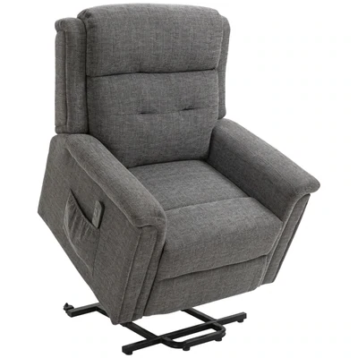 Relaxsessel mit Aufstehhilfe Grau | 180° Liege, Fussstütze, optional Montageservice