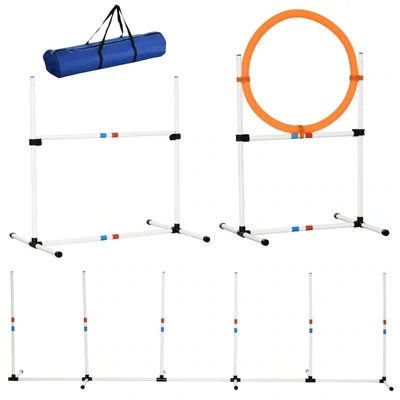 3-tlg. Hunde Agility Set Training für Haustiere Hundetrainigsset mit Tasche