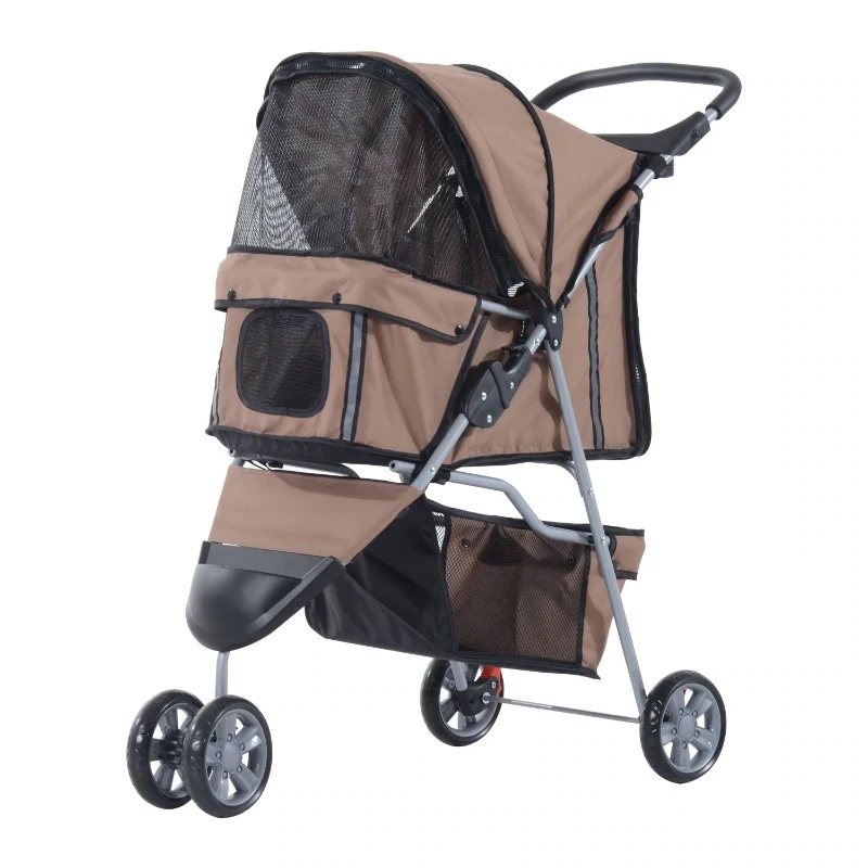 Hundebuggy, Hundewagen, Pet Stroller, Kaffeebraun