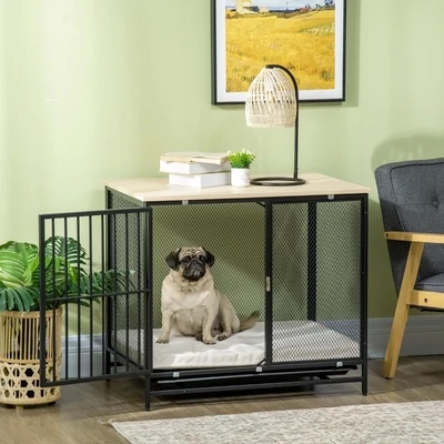 Hundekäfig, Hundebox, Schwarz – Komfort & Sicherheit für Welpen