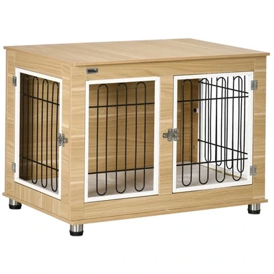 Heim-Hundebox, Hundekäfig, waschbares Kissen, Hundebox, 2 Verriegelungen